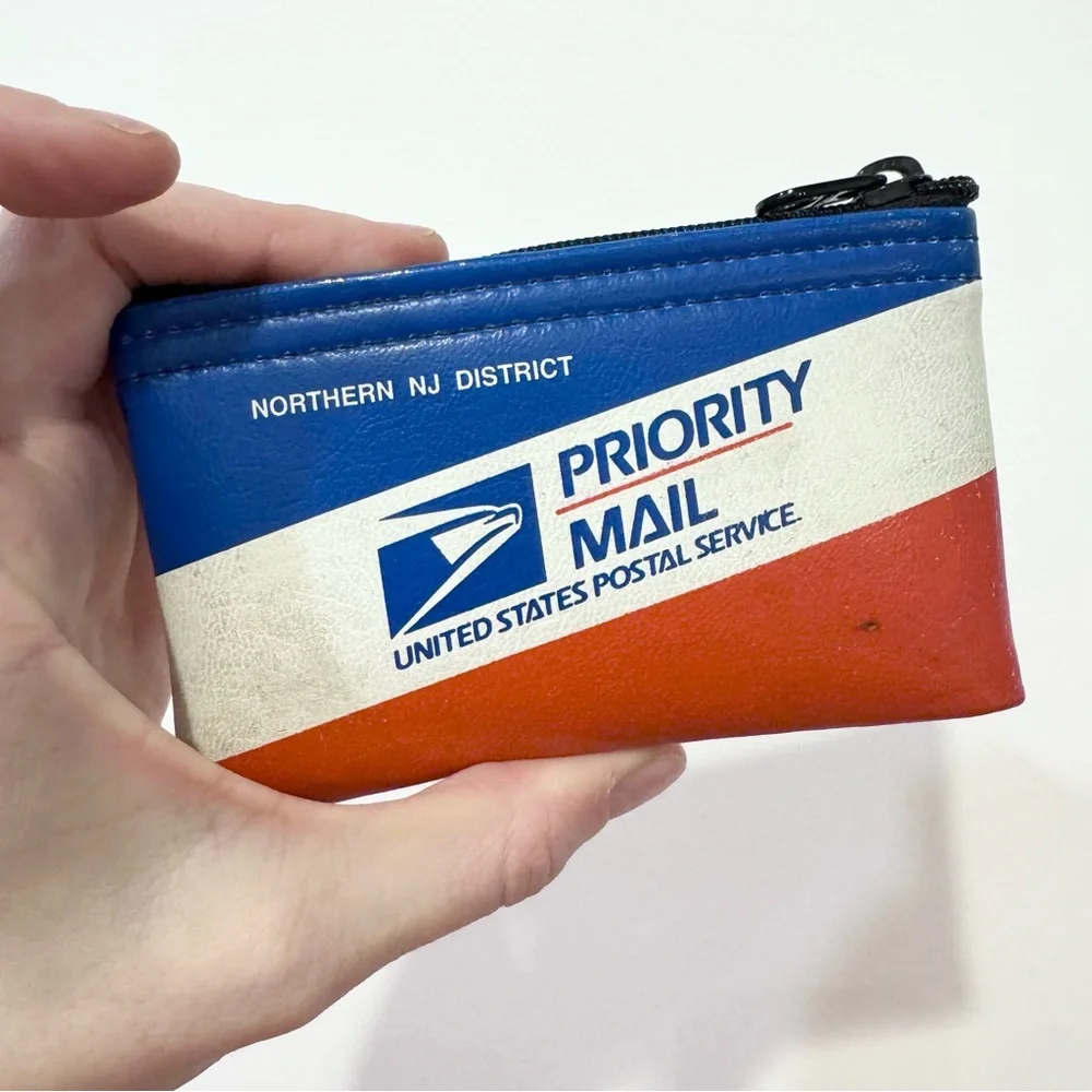 Authentic Vintage USPS Northern NJ DISTRICT Stamp/Coin Pouch